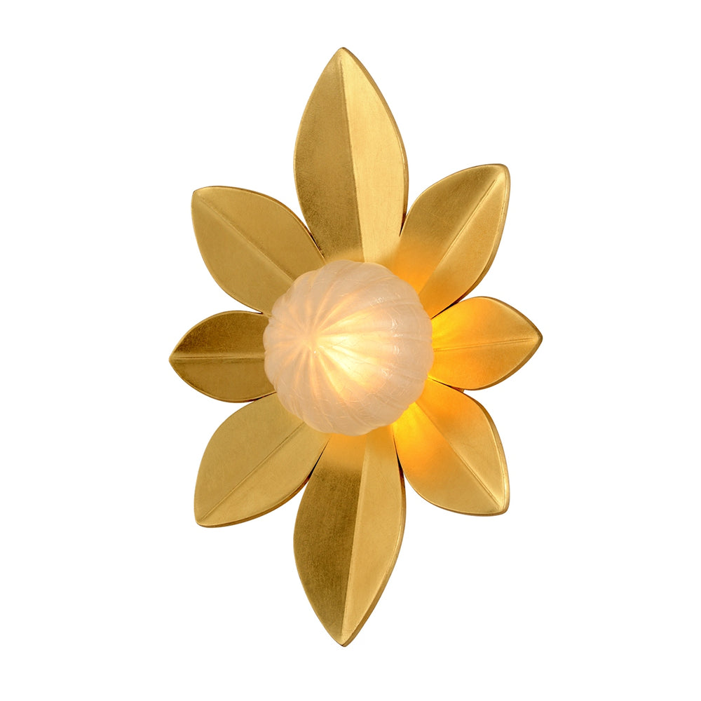Corbett Lighting Canada - One Light Wall Sconce - Gigi - Gold Leaf- Union Lighting Luminaires Decor