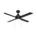 W.A.C. Canada - LED Flush Mount Ceiling Fan - Quade - Matte Black- Union Lighting Luminaires Decor