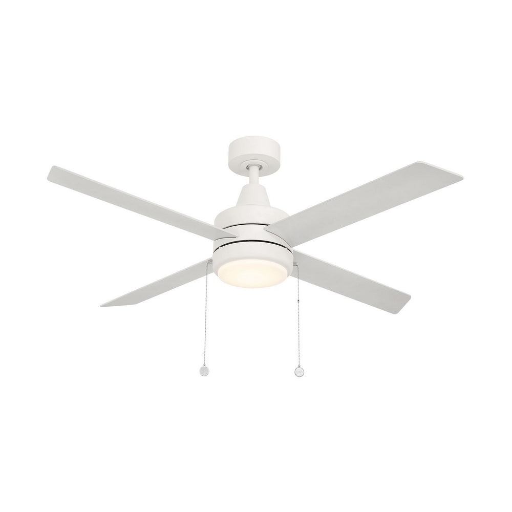 W.A.C. Canada - LED Flush Mount Ceiling Fan - Quade - Matte White- Union Lighting Luminaires Decor