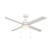 W.A.C. Canada - LED Flush Mount Ceiling Fan - Quade - Matte White- Union Lighting Luminaires Decor
