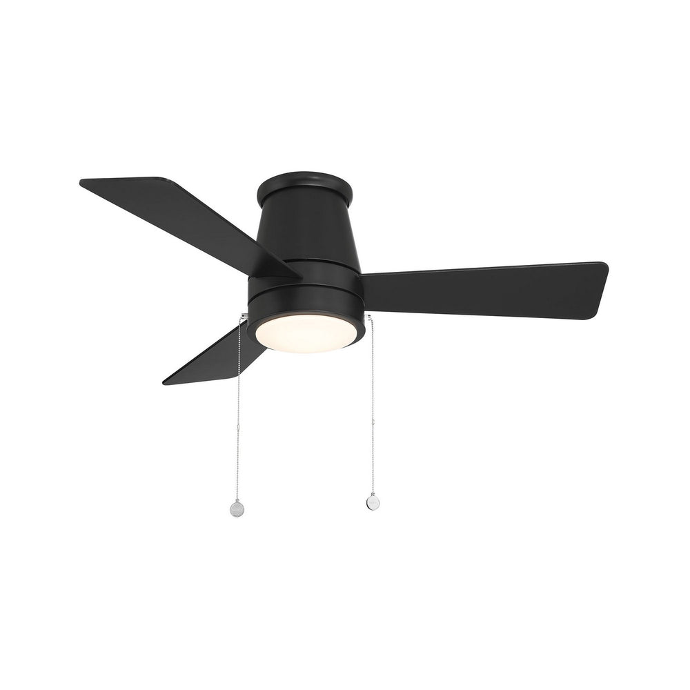 W.A.C. Canada - LED Flush Mount Ceiling Fan - Hug - Matte Black- Union Lighting Luminaires Decor