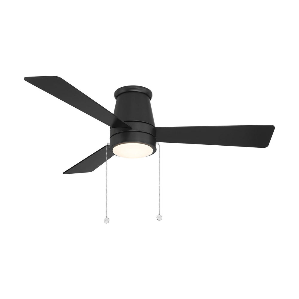 W.A.C. Canada - LED Flush Mount Ceiling Fan - Hug - Matte Black- Union Lighting Luminaires Decor