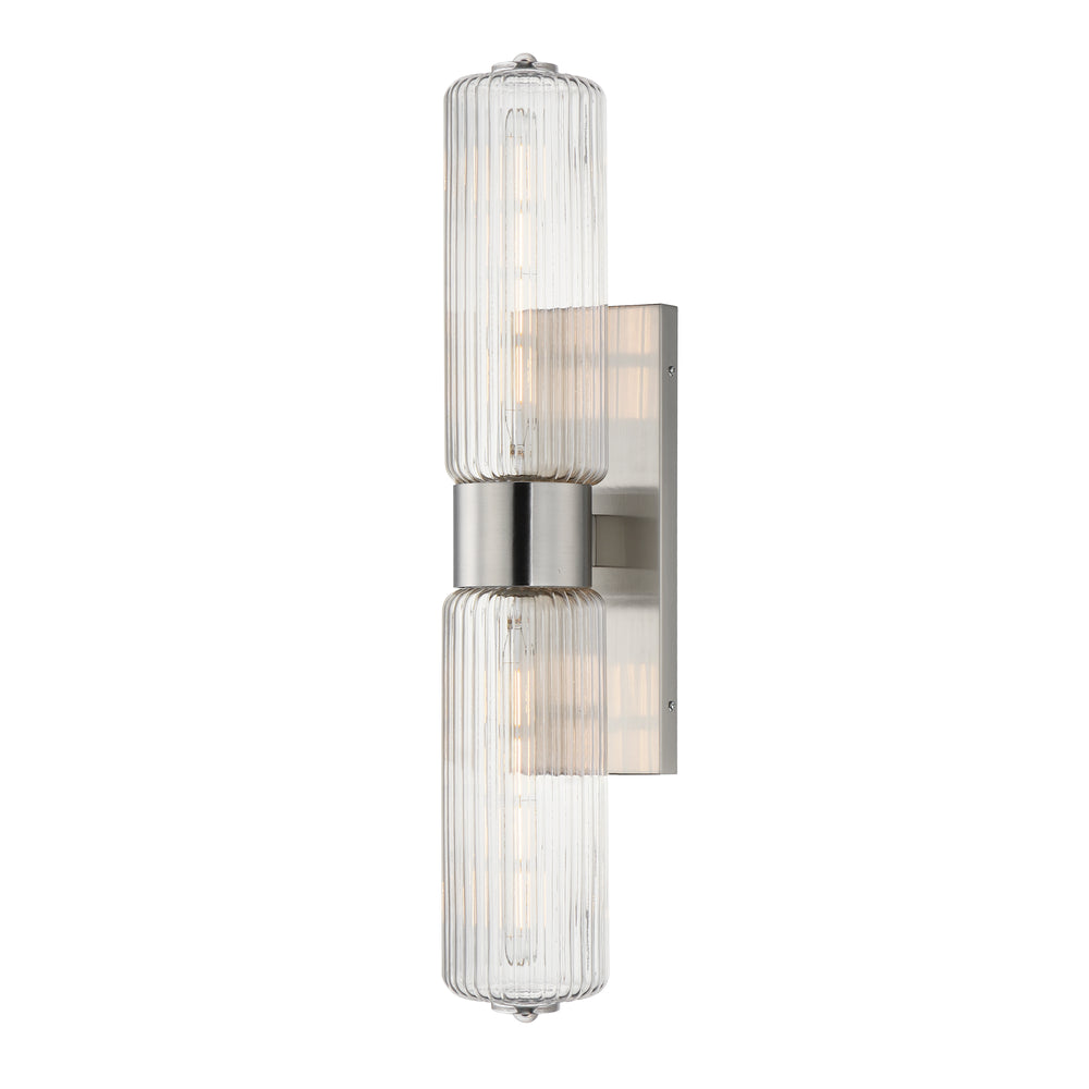 Maxim - Two Light Wall Sconce - Kasbah - Satin Nickel- Union Lighting Luminaires Decor
