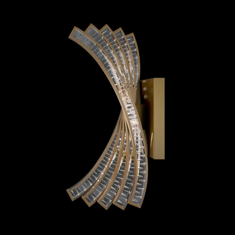 Schonbek Forever - LED Wall Sconce - Mysterie - Aged Brass- Union Lighting Luminaires Decor