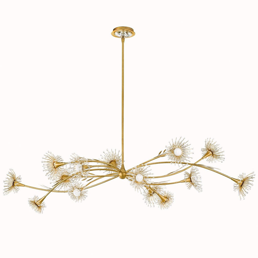 Schonbek Forever - LED Linear Pendant - Coquette - Heirloom Gold- Union Lighting Luminaires Decor