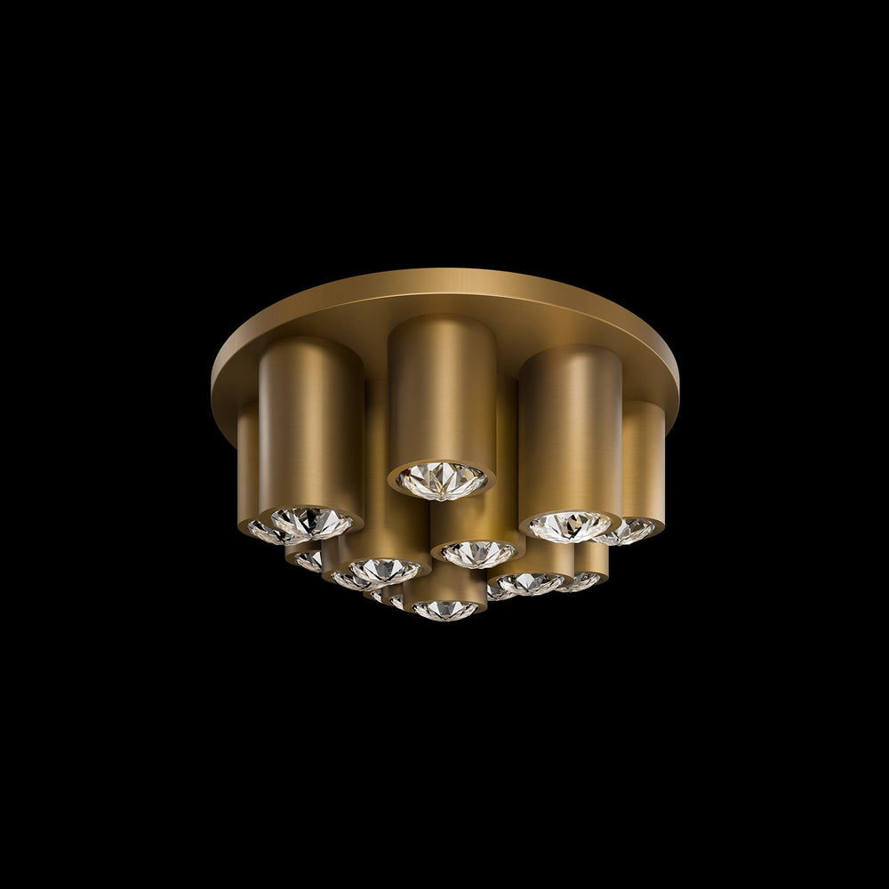 Schonbek Beyond - LED Flush Mount - Tamara - Aged Brass- Union Lighting Luminaires Decor
