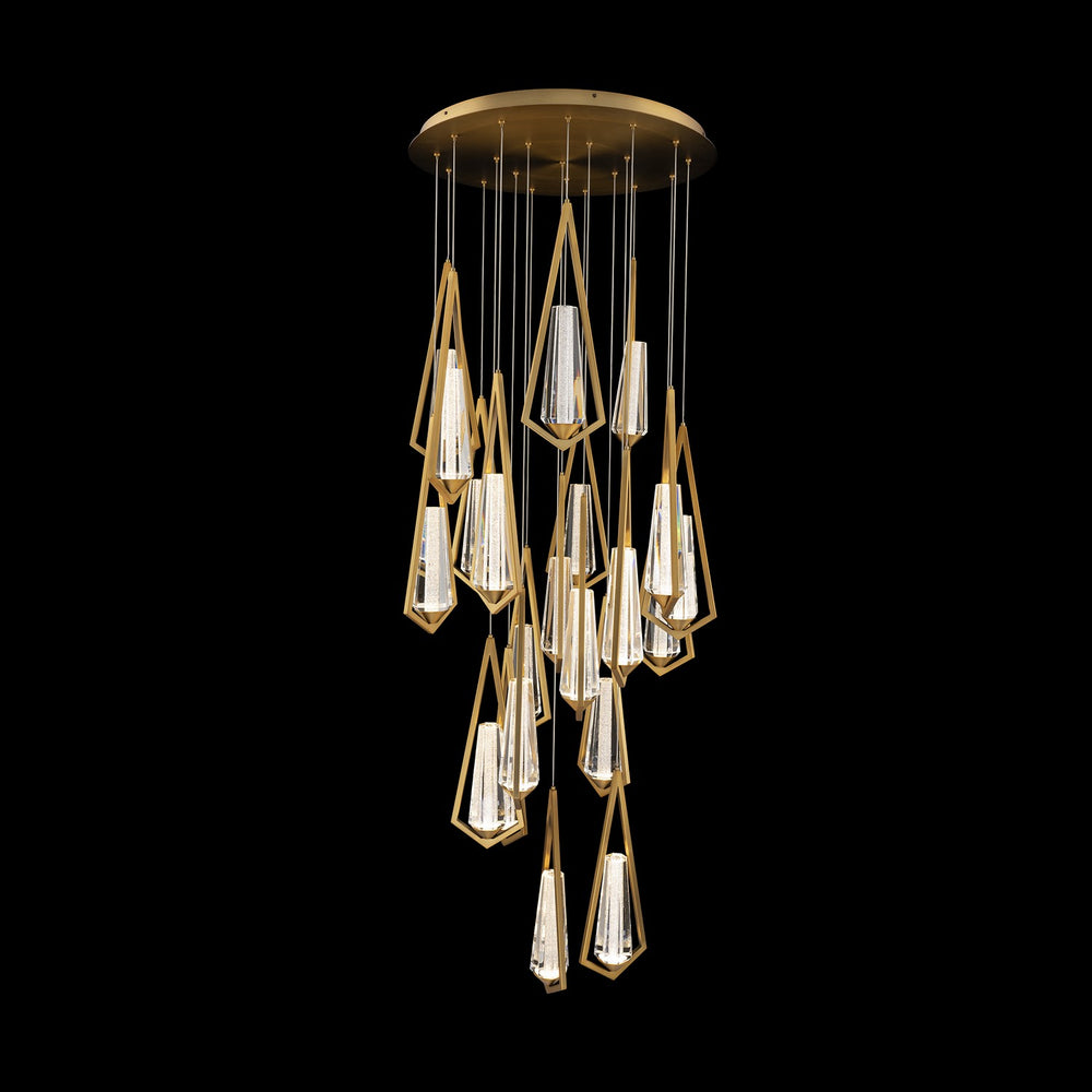 Schonbek Beyond - LED Pendant - Devotion - Aged Brass- Union Lighting Luminaires Decor
