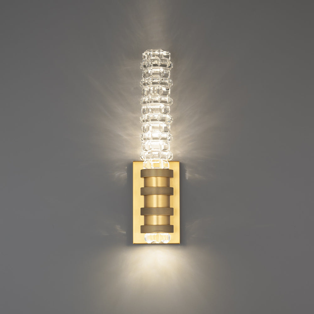 Schonbek Beyond - LED Wall Sconce - Kemberly - Aged Brass- Union Lighting Luminaires Decor