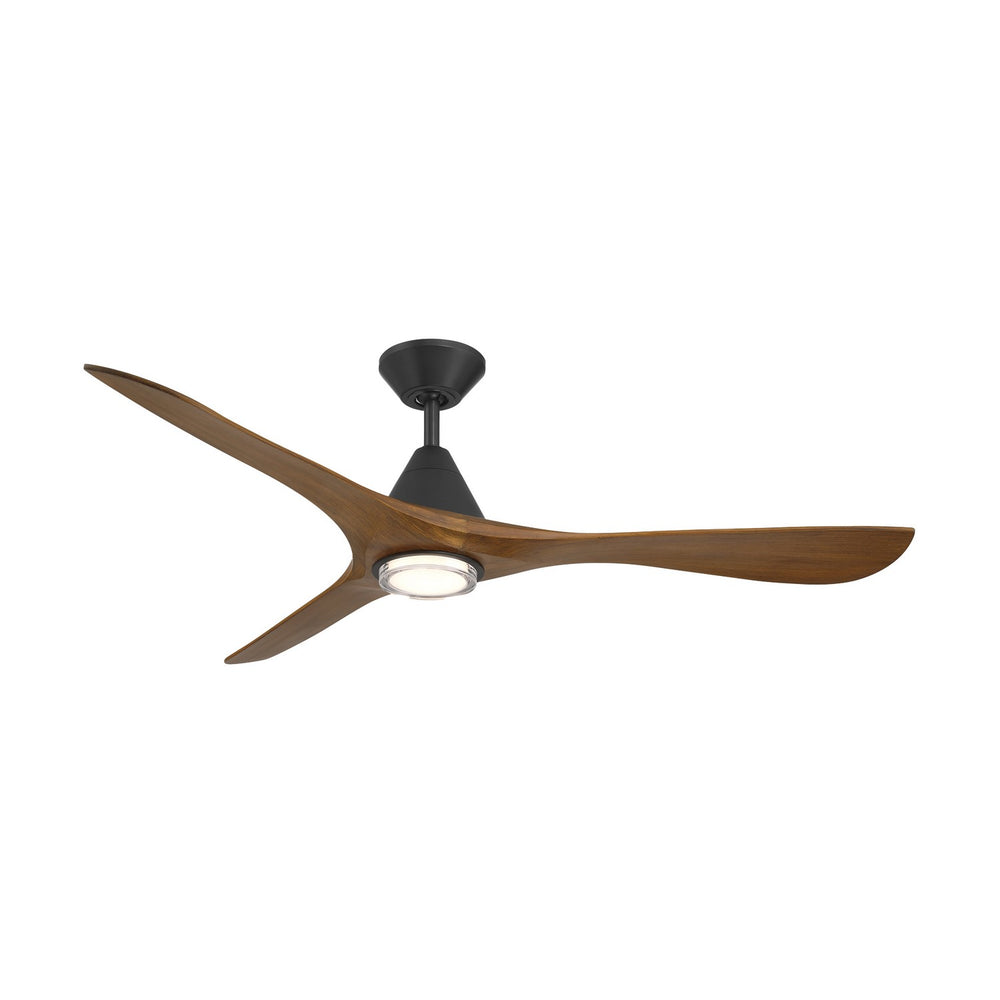 Modern Forms Fans Canada - 60" Ceiling Fan - Carve - Matte Black/Distressed Koa- Union Lighting Luminaires Decor