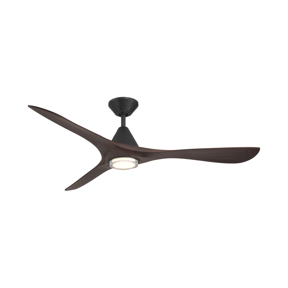 Modern Forms Fans Canada - 60" Ceiling Fan - Carve - Matte Black/Dark Walnut- Union Lighting Luminaires Decor