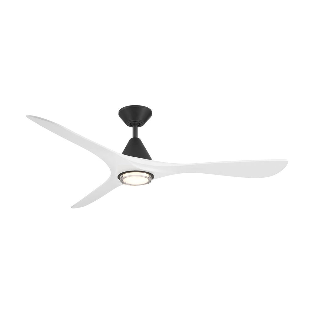 Modern Forms Fans Canada - 60" Ceiling Fan - Carve - Matte Black/Matte White- Union Lighting Luminaires Decor