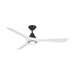 Modern Forms Fans Canada - 60" Ceiling Fan - Carve - Matte Black/Matte White- Union Lighting Luminaires Decor