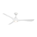 Modern Forms Fans Canada - 60" Ceiling Fan - Carve - Matte White- Union Lighting Luminaires Decor