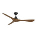 Modern Forms Fans Canada - 60" Ceiling Fan - Carve - Matte Black/Distressed Koa- Union Lighting Luminaires Decor