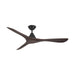 Modern Forms Fans Canada - 60" Ceiling Fan - Carve - Matte Black/Dark Walnut- Union Lighting Luminaires Decor