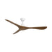 Modern Forms Fans Canada - 60" Ceiling Fan - Carve - Matte White/Distressed Koa- Union Lighting Luminaires Decor