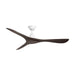Modern Forms Fans Canada - 60" Ceiling Fan - Carve - Matte White/Dark Walnut- Union Lighting Luminaires Decor