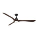 Modern Forms Fans Canada - 72" Ceiling Fan - Carve - Matte Black/Dark Walnut- Union Lighting Luminaires Decor