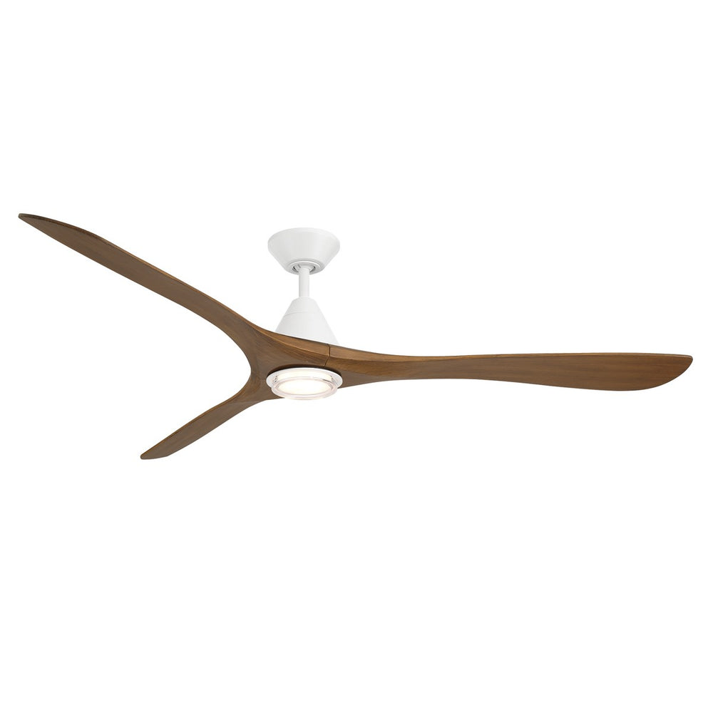 Modern Forms Fans Canada - 72" Ceiling Fan - Carve - Matte White/Distressed Koa- Union Lighting Luminaires Decor