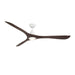 Modern Forms Fans Canada - 72" Ceiling Fan - Carve - Matte White/Dark Walnut- Union Lighting Luminaires Decor