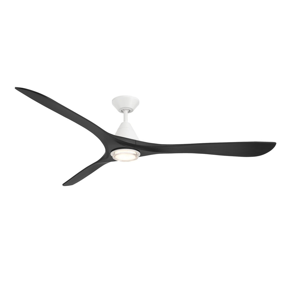 Modern Forms Fans Canada - 72" Ceiling Fan - Carve - Matte White/Matte Black- Union Lighting Luminaires Decor