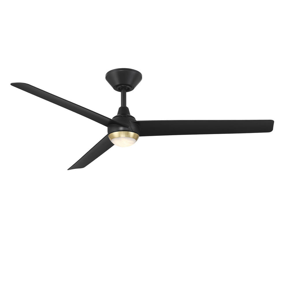 Modern Forms Fans Canada - 52" Ceiling Fan - Pisces - Soft Brass/Matte Black- Union Lighting Luminaires Decor