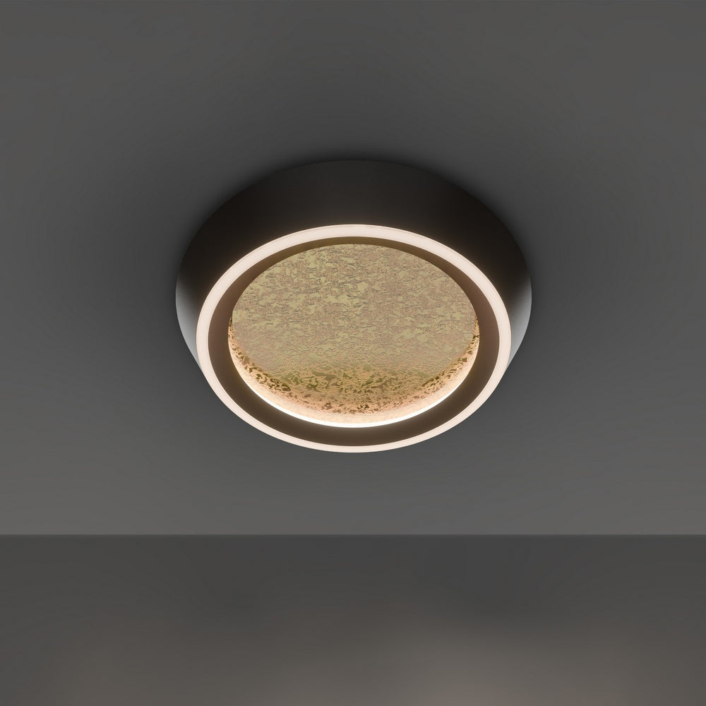Modern Forms Canada - LED Flush Mount - Tinzel - Black/Gold Leaf- Union Lighting Luminaires Decor