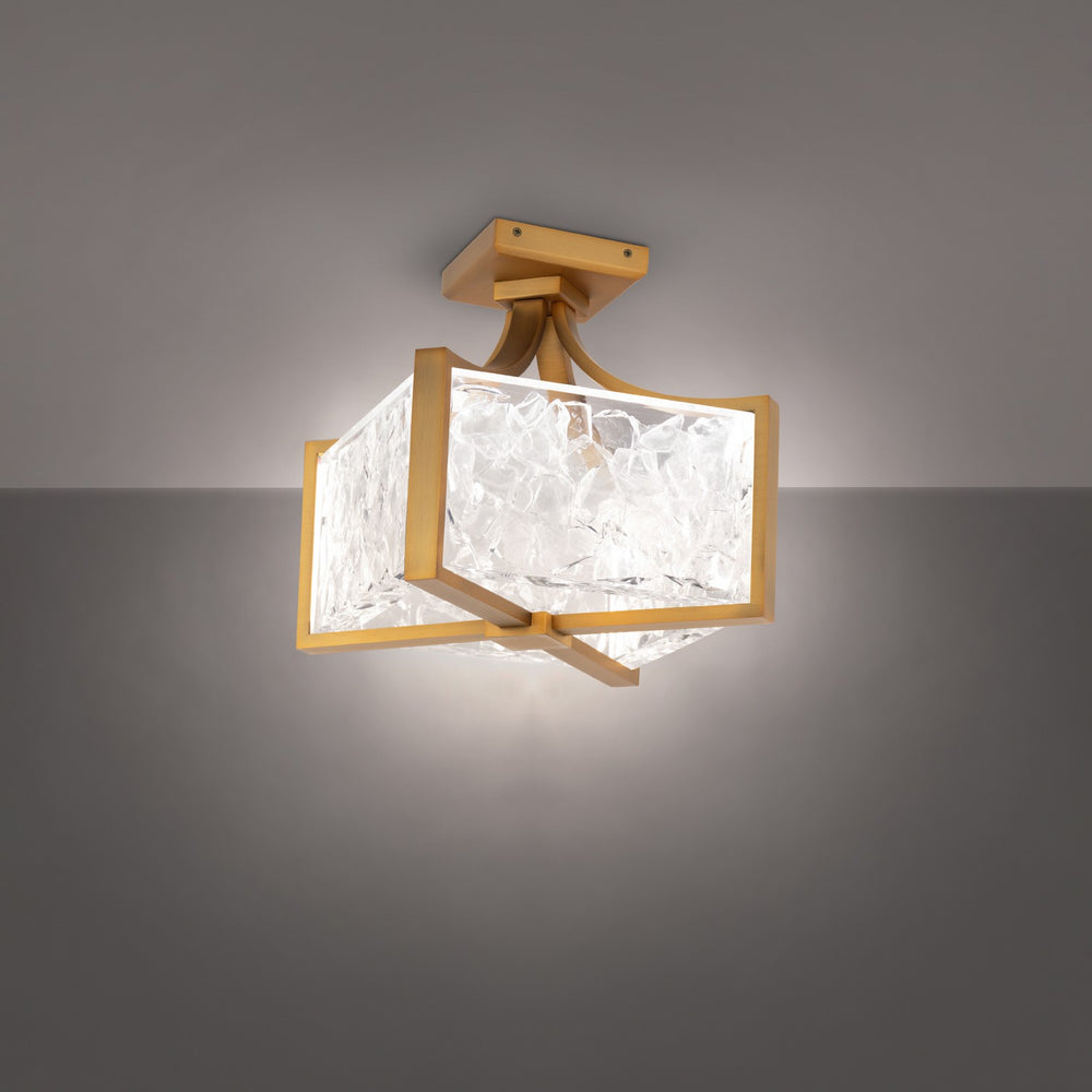 Modern Forms Canada - LED Flush Mount - Emblem - Aged Brass- Union Lighting Luminaires Decor