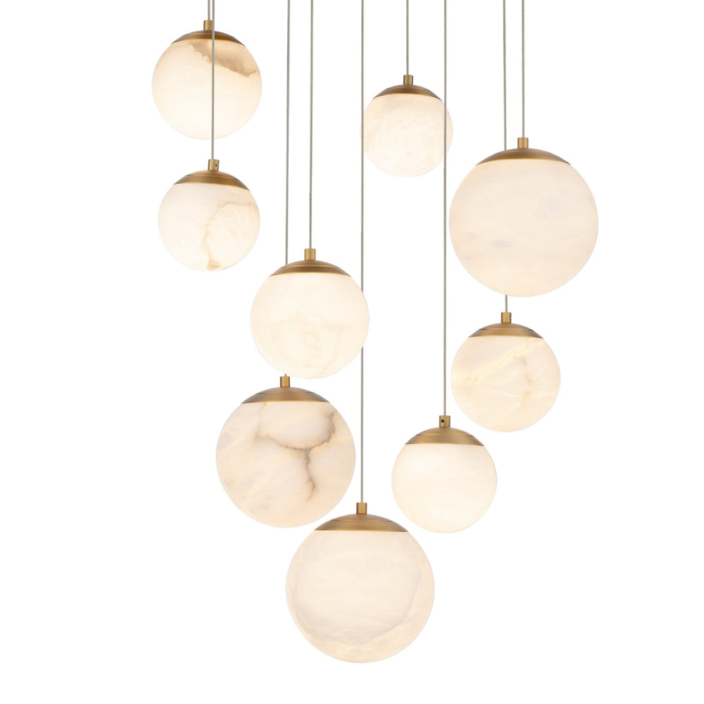 Modern Forms Canada - LED Pendant - Pisces - Aged Brass- Union Lighting Luminaires Decor