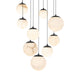 Modern Forms Canada - LED Pendant - Pisces - Black- Union Lighting Luminaires Decor