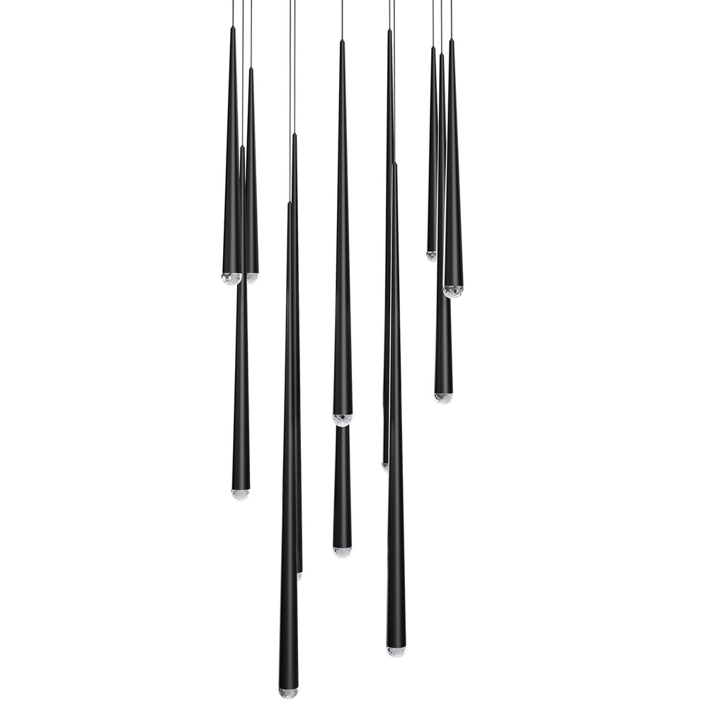 Modern Forms Canada - LED Pendant - Cascade - Black- Union Lighting Luminaires Decor