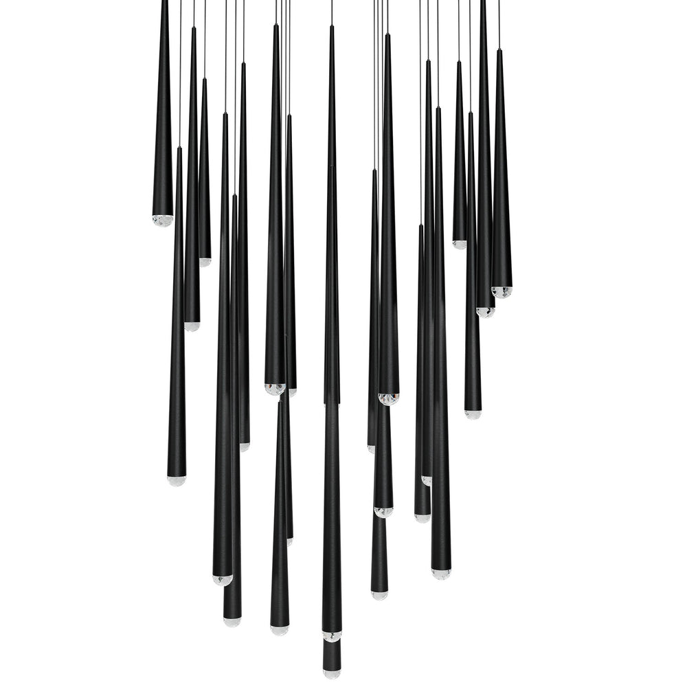 Modern Forms Canada - LED Pendant - Cascade - Black- Union Lighting Luminaires Decor