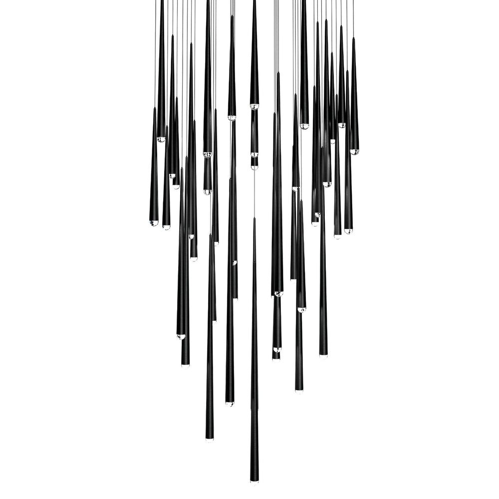 Modern Forms Canada - LED Pendant - Cascade - Black- Union Lighting Luminaires Decor