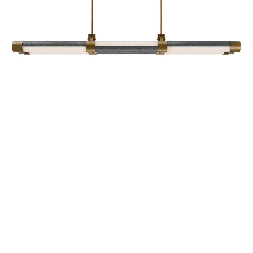 Modern Forms Canada - LED Linear Pendant - Catania - Bassalt Stone/Aged Brass- Union Lighting Luminaires Decor