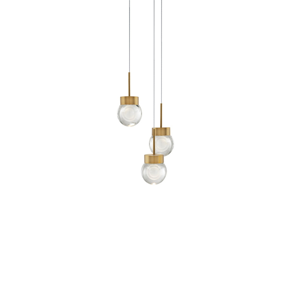 Modern Forms Canada - LED Pendant - Double Bubble - Aged Brass- Union Lighting Luminaires Decor