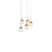 Modern Forms Canada - LED Pendant - Double Bubble - Aged Brass- Union Lighting Luminaires Decor
