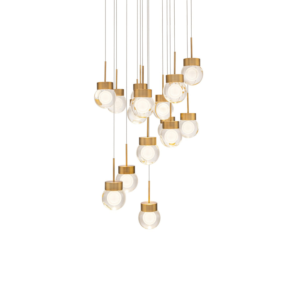 Modern Forms Canada - LED Pendant - Double Bubble - Aged Brass- Union Lighting Luminaires Decor