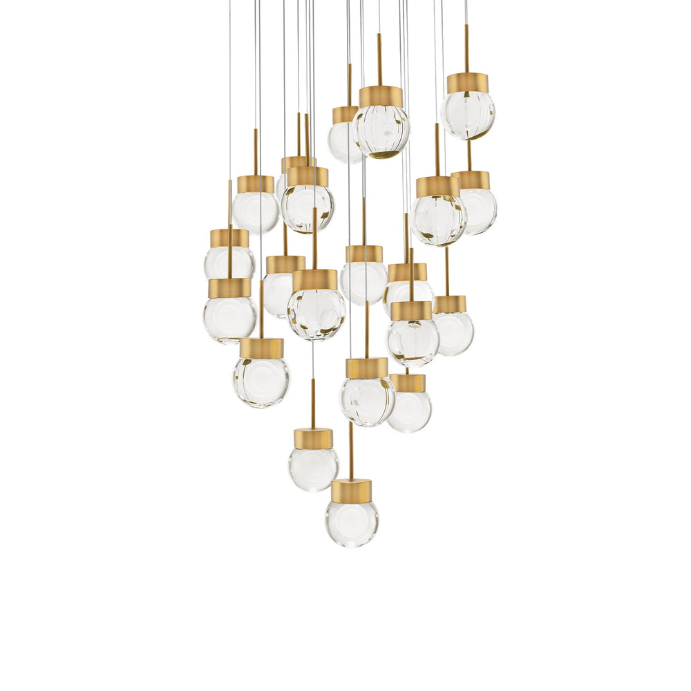 Modern Forms Canada - LED Pendant - Double Bubble - Aged Brass- Union Lighting Luminaires Decor