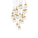 Modern Forms Canada - LED Pendant - Double Bubble - Aged Brass- Union Lighting Luminaires Decor