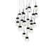 Modern Forms Canada - LED Pendant - Double Bubble - Black- Union Lighting Luminaires Decor