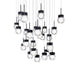 Modern Forms Canada - LED Pendant - Double Bubble - Black- Union Lighting Luminaires Decor