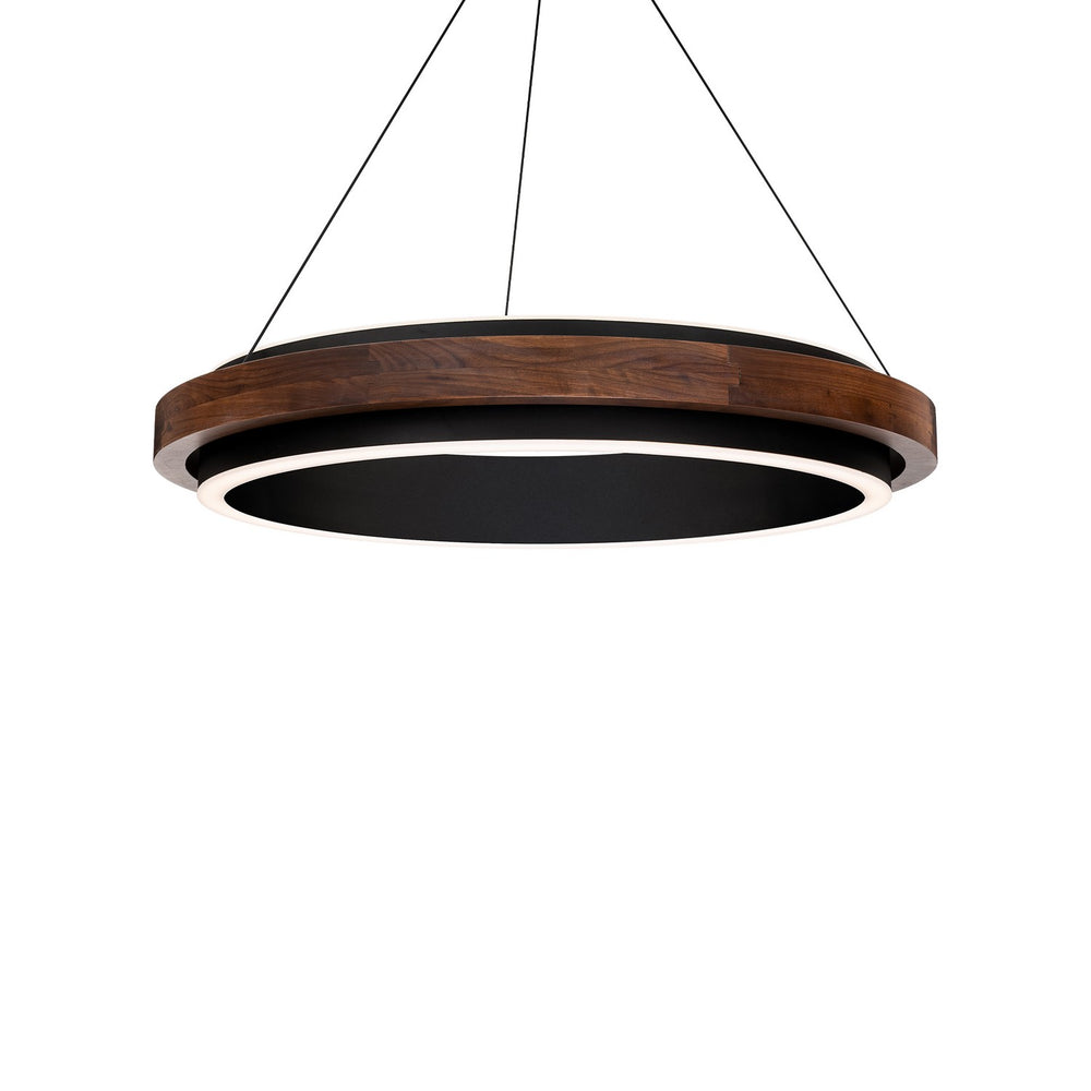 Modern Forms Canada - LED Pendant - Delaney - Black/Dark Walnut- Union Lighting Luminaires Decor
