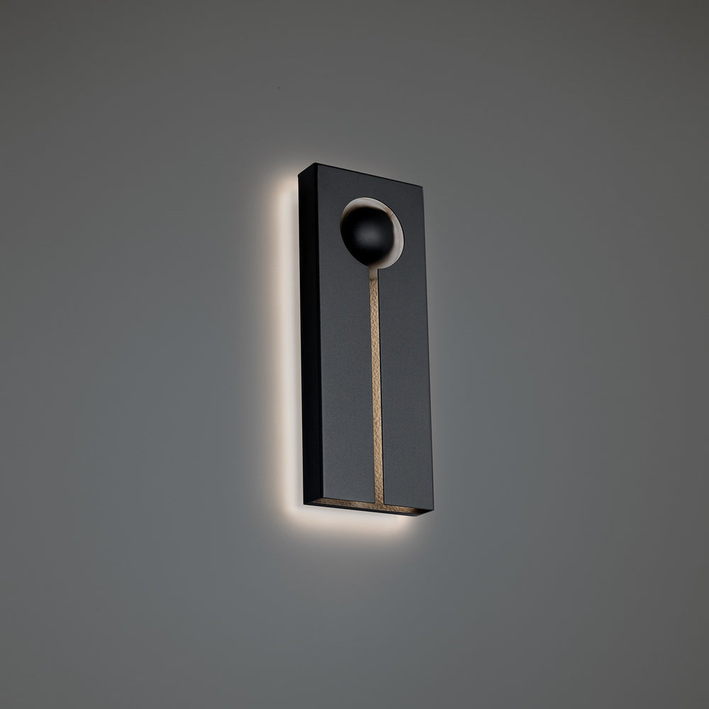 Modern Forms Canada - LED Outdoor Wall Sconce - Keyhole - Black/Textured Brushed Nickel- Union Lighting Luminaires Decor