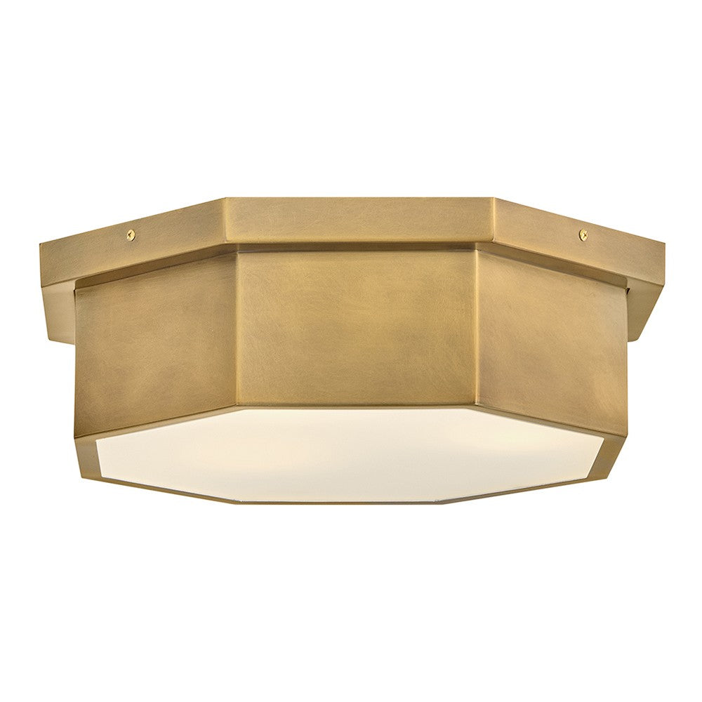 Hinkley Canada - LED Flush Mount - Facet - Heritage Brass- Union Lighting Luminaires Decor