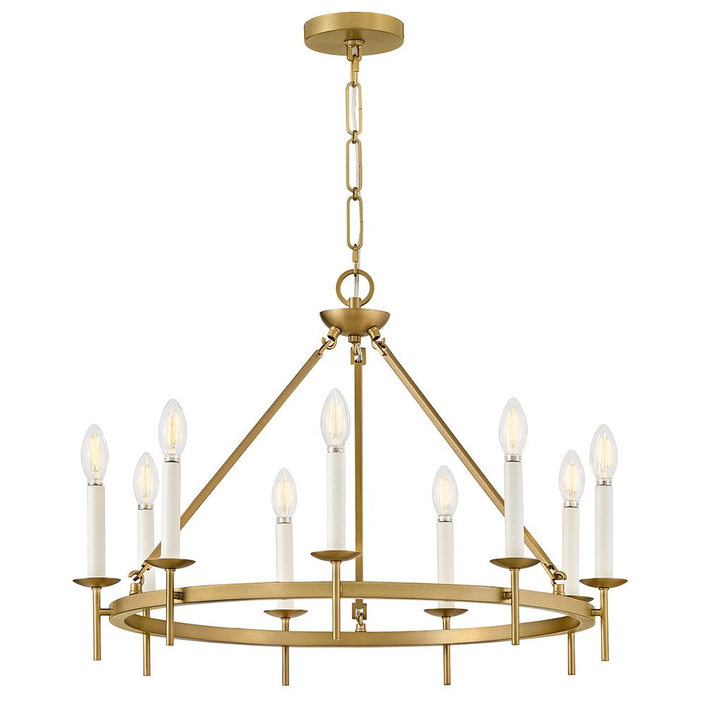 Hinkley Canada - LED Chandelier - Copley - Lacquered Brass- Union Lighting Luminaires Decor