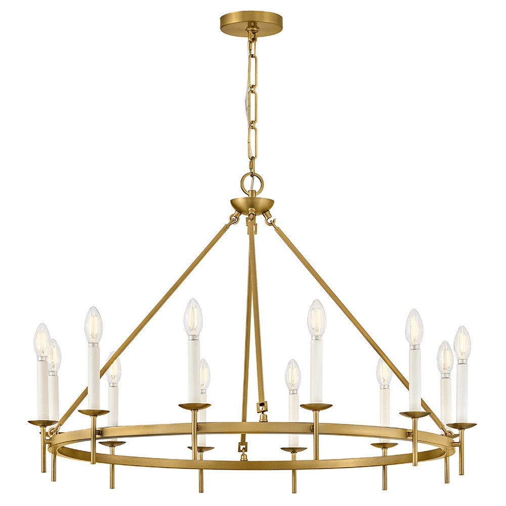 Hinkley Canada - LED Chandelier - Copley - Lacquered Brass- Union Lighting Luminaires Decor