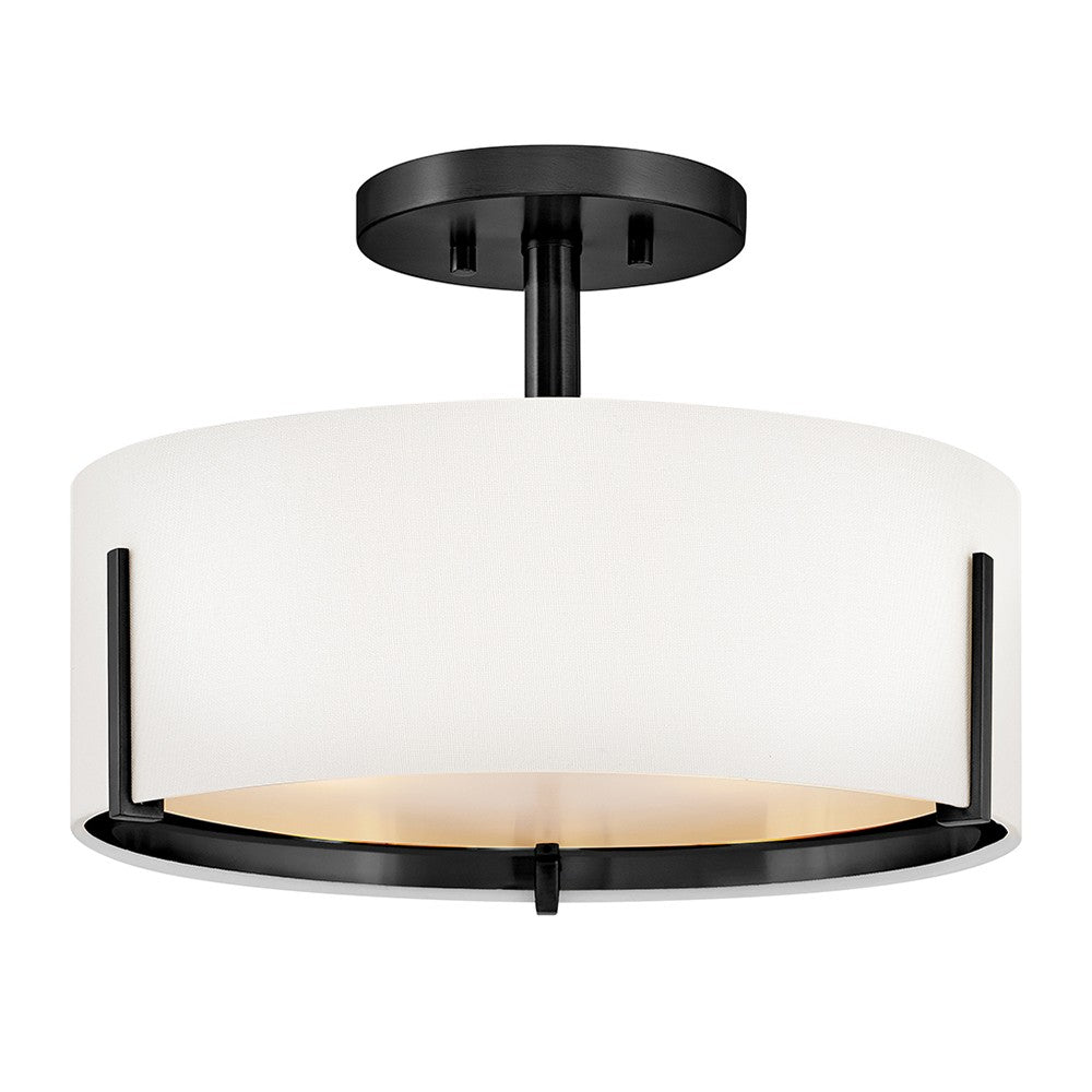 Hinkley Canada - LED Semi-Flush Mount - Halle - Black- Union Lighting Luminaires Decor
