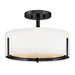 Hinkley Canada - LED Semi-Flush Mount - Halle - Black- Union Lighting Luminaires Decor