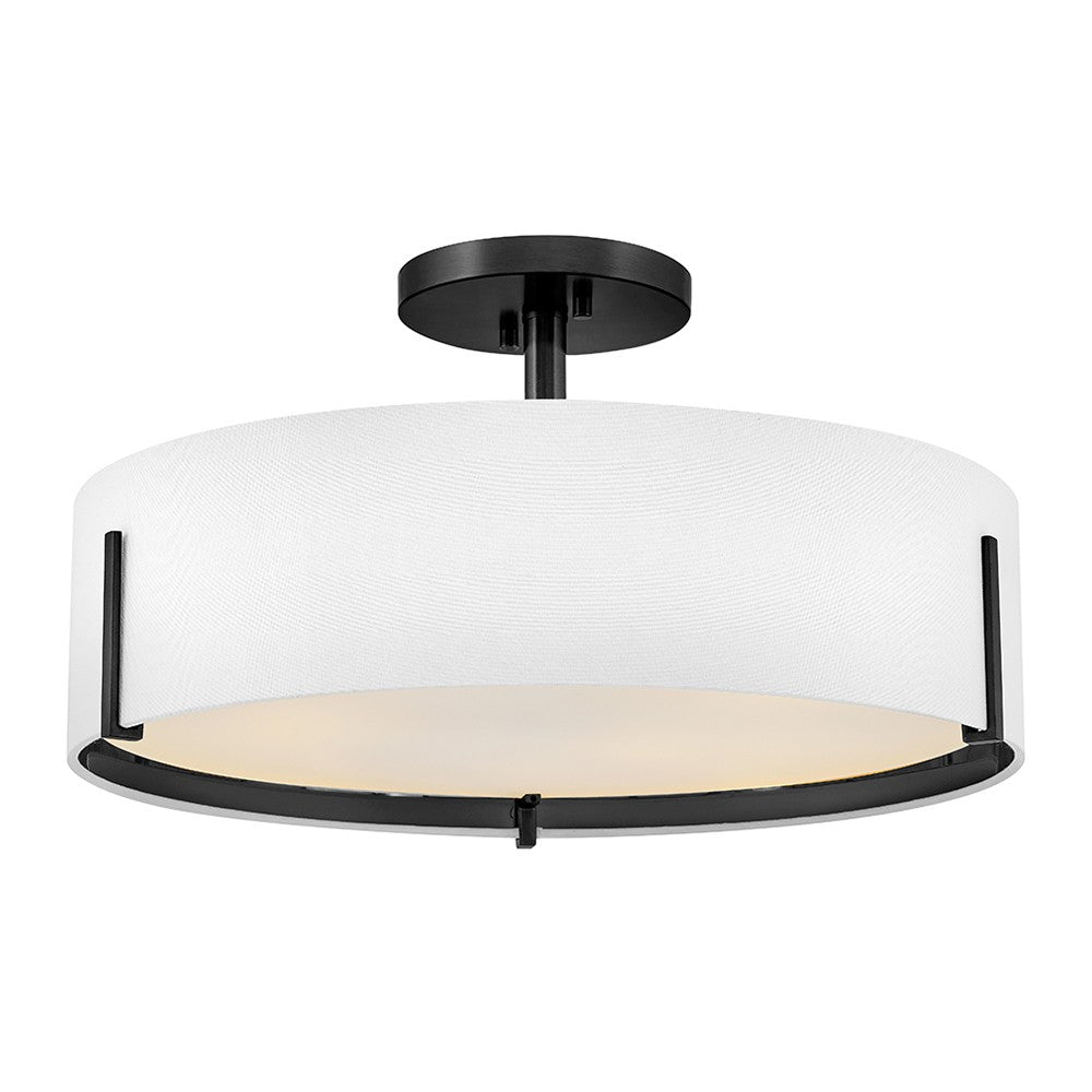 Hinkley Canada - LED Semi-Flush Mount - Halle - Black- Union Lighting Luminaires Decor