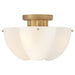 Hinkley Canada - LED Semi-Flush Mount - Becca - Heritage Brass- Union Lighting Luminaires Decor